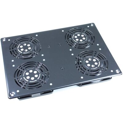 Kimex Bloc 4 Ventilateurs De Toit Pour Rack Et Baie De Brassage 19'' - Publicité Kimex Bloc 4 Ventilateurs De Toit Pour Rack Et Baie De Brassage 19'' - Publicité