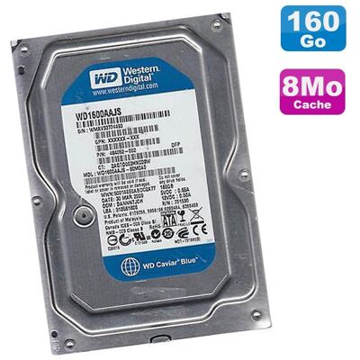 Disque Dur 160go Sata 3.5\" Western Digital Caviar Se Wd1600aajs-60m0a0 7200 8mo - Publicité Disque Dur 160go Sata 3.5\" Western Digital Caviar Se Wd1600aajs-60m0a0 7200 8mo - Publicité