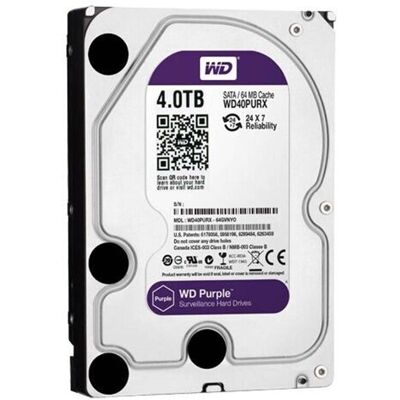 Western Digital Wd Purple 4 To Disque Dur 3,5\" Sata Pour Dvr Caméras Vidéo Pc Nas Dvr Wd40purx - Publicité Western Digital Wd Purple 4 To Disque Dur 3,5\" Sata Pour Dvr Caméras Vidéo Pc Nas Dvr Wd40purx - Publicité