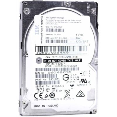 Hitachi Huc101812css200 1,2 To Hdd 2,5\" Fat Sas Disque Dur Serveur - Publicité Hitachi Huc101812css200 1,2 To Hdd 2,5\" Fat Sas Disque Dur Serveur - Publicité