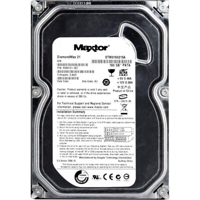 Disque Dur Hdd Ide Pata 3,5\" 160 Go Maxtor Stm3160215a Ordinateur De Bureau Pc - Publicité Disque Dur Hdd Ide Pata 3,5\" 160 Go Maxtor Stm3160215a Ordinateur De Bureau Pc - Publicité