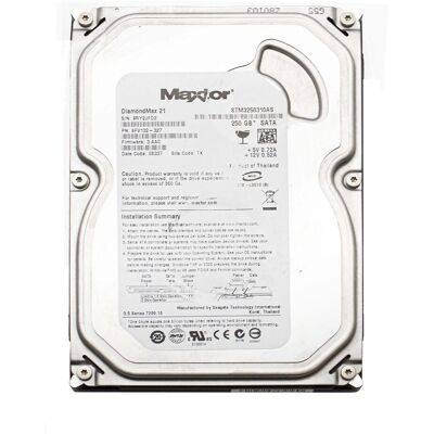 Disque Dur Maxtor Hdd 3,5\" Sata 250gb Pour Pc De Bureau Fixe Dvr Nas - Publicité Disque Dur Maxtor Hdd 3,5\" Sata 250gb Pour Pc De Bureau Fixe Dvr Nas - Publicité