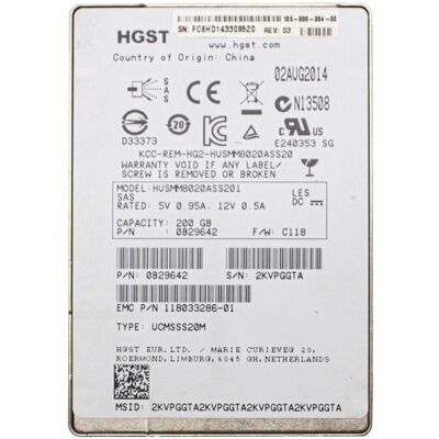Hitachi Husmm8020ass201 Ssd 200 Go Sas 2,5\" Disque D'État Solide Serveur Nas Fat - Publicité Hitachi Husmm8020ass201 Ssd 200 Go Sas 2,5\" Disque D'État Solide Serveur Nas Fat - Publicité