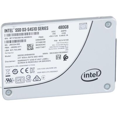 Ssd 480go 2.5\" Intel D3-S4510 Series Ssdsc2kb480g8l Sata Iii 6gb/s - Publicité Ssd 480go 2.5\" Intel D3-S4510 Series Ssdsc2kb480g8l Sata Iii 6gb/s - Publicité