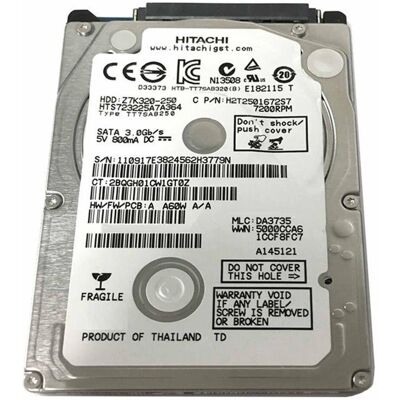 Hitachi - HTS723225A7A364 - 250GB - 2.5in SATA - Disque dur - Publicité Hitachi - HTS723225A7A364 - 250GB - 2.5in SATA - Disque dur - Publicité