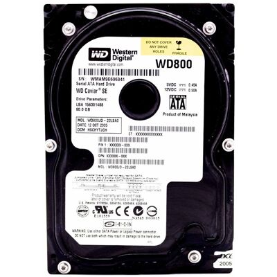 Disque Dur Hdd 3,5\" 80gb Sata Western Digital Wd800jd Pc Bureau Fixe - Publicité Disque Dur Hdd 3,5\" 80gb Sata Western Digital Wd800jd Pc Bureau Fixe - Publicité