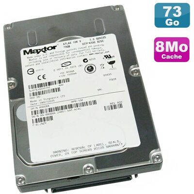 Maxtor - Atlas 0gd084 - 73GB - SCSI Ultra320 - Disque dur - Publicité Maxtor - Atlas 0gd084 - 73GB - SCSI Ultra320 - Disque dur - Publicité