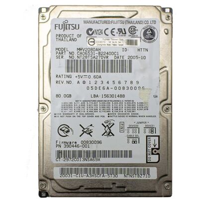 Fujitsu Siemens Disque Dur Hdd Ide Pata 2,5\" 80gb Ordinateur Portable Eide Notebook - Publicité Fujitsu Siemens Disque Dur Hdd Ide Pata 2,5\" 80gb Ordinateur Portable Eide Notebook - Publicité