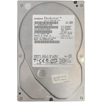Hitachi Disque Dur Hdd 250 Go 3,5\" Ordinateur Fixe Bureau Serveur Nas Dvr Pc - Publicité Hitachi Disque Dur Hdd 250 Go 3,5\" Ordinateur Fixe Bureau Serveur Nas Dvr Pc - Publicité