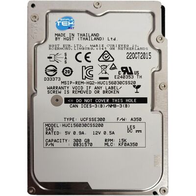 Hitachi Huc156030cs4204 300go Sas 2,5\" Disque Dur Hdd Serveur Nas 15k Rpm - Publicité Hitachi Huc156030cs4204 300go Sas 2,5\" Disque Dur Hdd Serveur Nas 15k Rpm - Publicité