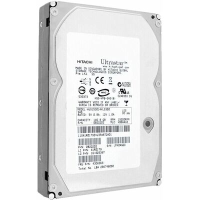 Disque Dur Serveur Hitachi Hdd 3,5\" Sas 146,8 Go 15k Tr/min - Publicité Disque Dur Serveur Hitachi Hdd 3,5\" Sas 146,8 Go 15k Tr/min - Publicité