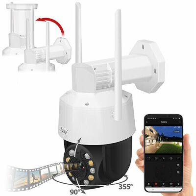 Caméra Ip Ptz 2k+ Connectée Ipc-398.App Avec Vision Nocturne Laser - 7links - Publicité Caméra Ip Ptz 2k+ Connectée Ipc-398.App Avec Vision Nocturne Laser - 7links - Publicité
