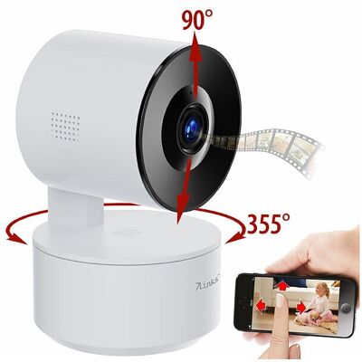 Caméra De Surveillance Connectée Pan-Tilt 2k Ipc-925 Avec Capteur Audio - 7links - Publicité Caméra De Surveillance Connectée Pan-Tilt 2k Ipc-925 Avec Capteur Audio - 7links - Publicité