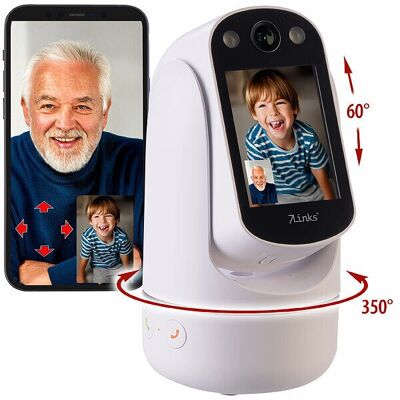 7links Caméra De Surveillance Motorisée Pan-Tilt Full Hd Connectée Ipc-330 Avec Écran - Publicité 7links Caméra De Surveillance Motorisée Pan-Tilt Full Hd Connectée Ipc-330 Avec Écran - Publicité