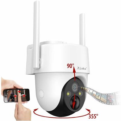 Caméra Ip Connectée 4g Pan-Tilt 2k Rechargeable Ipc-730.Lte - 7links - Publicité Caméra Ip Connectée 4g Pan-Tilt 2k Rechargeable Ipc-730.Lte - 7links - Publicité