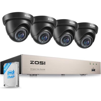 Zosi 1080p H.265+ Caméra De Surveillance 8ch 2mp Dvr 500gb Alerte Instantanée Ir - Publicité Zosi 1080p H.265+ Caméra De Surveillance 8ch 2mp Dvr 500gb Alerte Instantanée Ir - Publicité