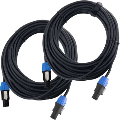 Pronomic - 2x Speakon PA 2-Pin 15m - 2x Speakon - 15m - Câble - Publicité Pronomic - 2x Speakon PA 2-Pin 15m - 2x Speakon - 15m - Câble - Publicité