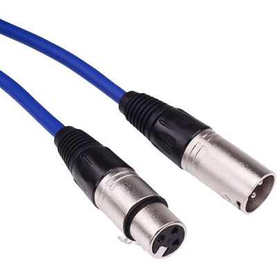 Switch Electronics Câble Microphone Xlr 4m Bleu Mâle Vers Femelle Patch Lead Audio - Publicité Switch Electronics Câble Microphone Xlr 4m Bleu Mâle Vers Femelle Patch Lead Audio - Publicité