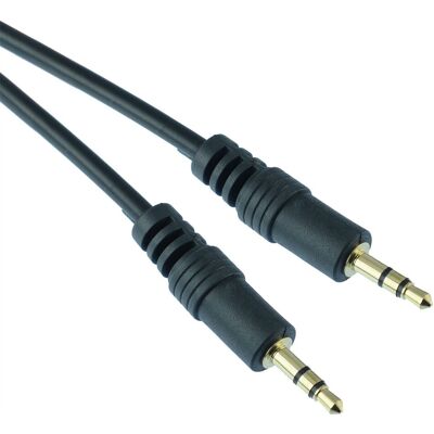 Switch Electronics Câble Audio Aux Jack 3,5 Mm Mâle Or 3m Noir Stéréo - Publicité Switch Electronics Câble Audio Aux Jack 3,5 Mm Mâle Or 3m Noir Stéréo - Publicité