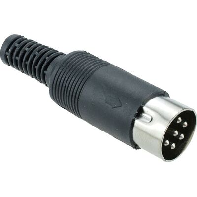 2 X Connecteur Din Mâle 6 Broches Fiche Noir Switch Electronics - Publicité 2 X Connecteur Din Mâle 6 Broches Fiche Noir Switch Electronics - Publicité