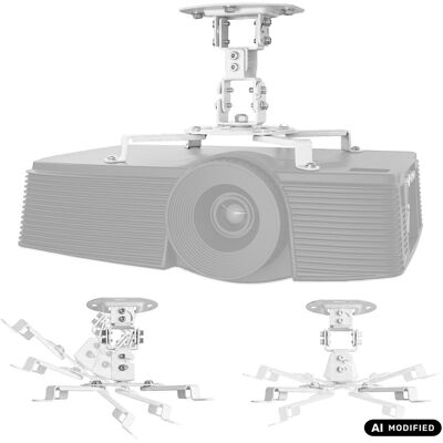Support Plafond Projecteur Maclean Mc-200 W Universel 13,5 Kg Blanc - Publicité Support Plafond Projecteur Maclean Mc-200 W Universel 13,5 Kg Blanc - Publicité