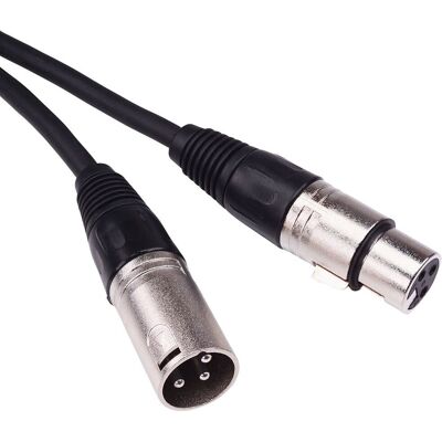 Switch Electronics Câble Microphone Mic Noir 3m Xlr Male À Femelle - Publicité Switch Electronics Câble Microphone Mic Noir 3m Xlr Male À Femelle - Publicité