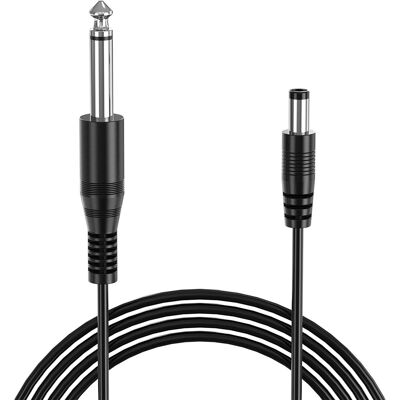 Sans Marque Câble Jack 6,35 Mm, Fiche D'Alimentation Cc Universelle Noire, 2 M - Publicité Sans Marque Câble Jack 6,35 Mm, Fiche D'Alimentation Cc Universelle Noire, 2 M - Publicité