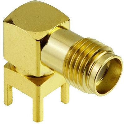 Switch Electronics Connecteur Pcb Sma Femelle À Angle Droit, Plaqué Or, Soudure - Publicité Switch Electronics Connecteur Pcb Sma Femelle À Angle Droit, Plaqué Or, Soudure - Publicité