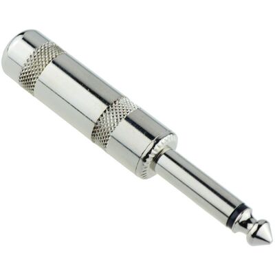 Switch Electronics Fiche Jack Mono Métal 6.35mm 2-Pôles Argent 1/4\" M369006 - Publicité Switch Electronics Fiche Jack Mono Métal 6.35mm 2-Pôles Argent 1/4\" M369006 - Publicité