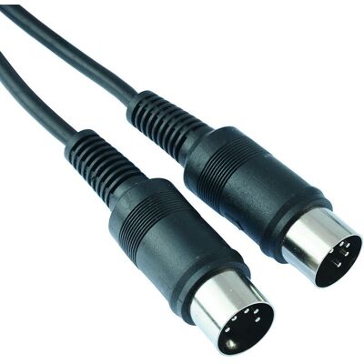 Switch Electronics Câble Audio Noir 1m 5 Broches Din Mâle À Mâle (Midi) 5 Pole - Publicité Switch Electronics Câble Audio Noir 1m 5 Broches Din Mâle À Mâle (Midi) 5 Pole - Publicité