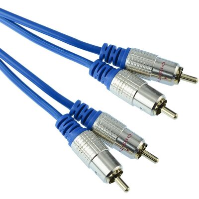 Switch Electronics Câble Audio Twin 2 Rca Phono Or 10m Fiche Mâle À Fiche Mâle 2xrca - Publicité Switch Electronics Câble Audio Twin 2 Rca Phono Or 10m Fiche Mâle À Fiche Mâle 2xrca - Publicité