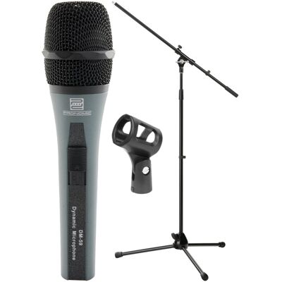 Pronomic Set Complet Microphone Professionnel Chant Mic Dj Pa Pied Cable Xlr Pince Coffre - Publicité Pronomic Set Complet Microphone Professionnel Chant Mic Dj Pa Pied Cable Xlr Pince Coffre - Publicité