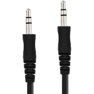 Linq Câble Audio Auxiliaire Jack 3.5mm Mâle Vers Mâle 3m Robuste Flexible Noir - Publicité Linq Câble Audio Auxiliaire Jack 3.5mm Mâle Vers Mâle 3m Robuste Flexible Noir - Publicité