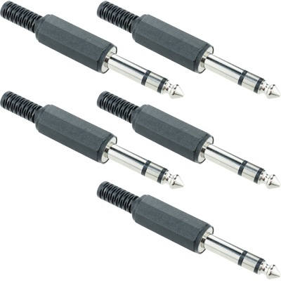 Switch Electronics 5 X 6.35mm 1/4\" Jack Stéréo Isolé Noir Soudure - Publicité Switch Electronics 5 X 6.35mm 1/4\" Jack Stéréo Isolé Noir Soudure - Publicité