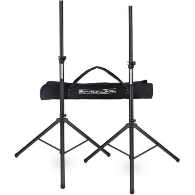 Pronomic 2x Support pour Haut-Parleur - Hauteur Réglable, Sac, Lot de 2 - Publicité Pronomic 2x Support pour Haut-Parleur - Hauteur Réglable, Sac, Lot de 2 - Publicité
