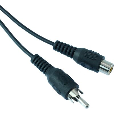 Switch Electronics Câble Extension Rca 1m Phono Noir Rca Mâle Vers Femelle - Publicité Switch Electronics Câble Extension Rca 1m Phono Noir Rca Mâle Vers Femelle - Publicité