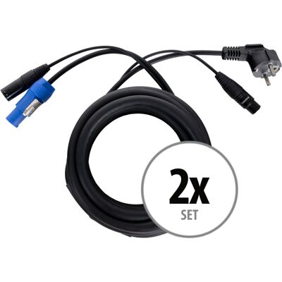 Pronomic 2x Cable Audio Hybride Xlr Speakon Alimentation Enceinte Haut-Parleur Pa 2,5m - Publicité Pronomic 2x Cable Audio Hybride Xlr Speakon Alimentation Enceinte Haut-Parleur Pa 2,5m - Publicité