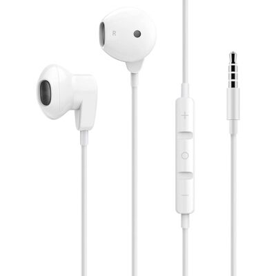 Écouteurs filaires LinQ - Jack 3,5mm, Microphone, Hands-Free - Blanc - Publicité Écouteurs filaires LinQ - Jack 3,5mm, Microphone, Hands-Free - Blanc - Publicité