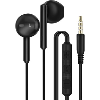 Linq Écouteurs Jack 3,5mm Intra 1,2m Musique Et Appels Mains Libres Noir - Publicité Linq Écouteurs Jack 3,5mm Intra 1,2m Musique Et Appels Mains Libres Noir - Publicité