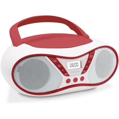 Lecteur CD Cerise - Radio FM, Port USB, Appareil musical - Publicité Lecteur CD Cerise - Radio FM, Port USB, Appareil musical - Publicité