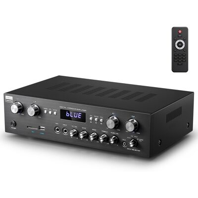 Donner Mamp5 Amplificateur Audio Hi-Fi Bluetooth 4 Canaux 440 W Crête Récepteur - Publicité Donner Mamp5 Amplificateur Audio Hi-Fi Bluetooth 4 Canaux 440 W Crête Récepteur - Publicité