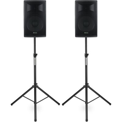 Pronomic Pack Sono Enceinte Pa Haut Parleur 15'' Active Usb Aux Bluetooth 500w + Pieds - Publicité Pronomic Pack Sono Enceinte Pa Haut Parleur 15'' Active Usb Aux Bluetooth 500w + Pieds - Publicité