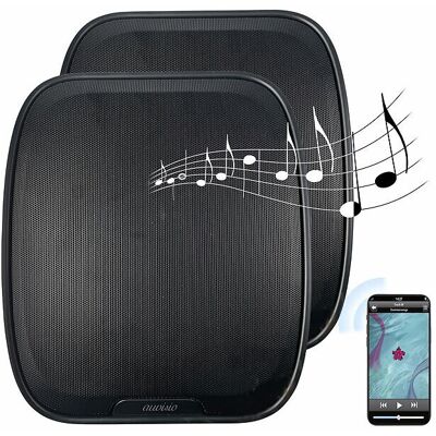 Auvisio 2 Haut-Parleurs Rechargeables Avec Radio Et Fonction Bluetooth - Coloris Noir - - Publicité Auvisio 2 Haut-Parleurs Rechargeables Avec Radio Et Fonction Bluetooth - Coloris Noir - - Publicité
