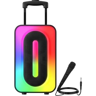 Avizar Enceinte Bluetooth Portable Lumineuse 2x Haut-Parleurs 5w Avec Micro Noir - Publicité Avizar Enceinte Bluetooth Portable Lumineuse 2x Haut-Parleurs 5w Avec Micro Noir - Publicité