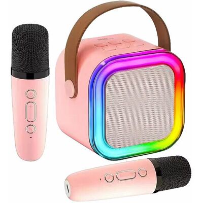 Auvisio Enceinte Karaoké Avec 2 micros Sans Fil Fonctions Bluetooth / Usb / Microsd - A - Publicité Auvisio Enceinte Karaoké Avec 2 micros Sans Fil Fonctions Bluetooth / Usb / Microsd - A - Publicité