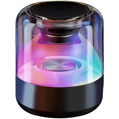 Avizar Enceinte Bluetooth 5w Portable Avec Éclairage Led Rgb Noir - Publicité Avizar Enceinte Bluetooth 5w Portable Avec Éclairage Led Rgb Noir - Publicité