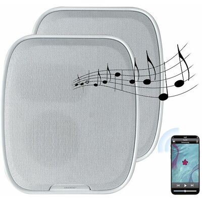 Auvisio 2 Haut-Parleurs Rechargeables Avec Radio Et Fonction Bluetooth - Coloris Blanc - Publicité Auvisio 2 Haut-Parleurs Rechargeables Avec Radio Et Fonction Bluetooth - Coloris Blanc - Publicité
