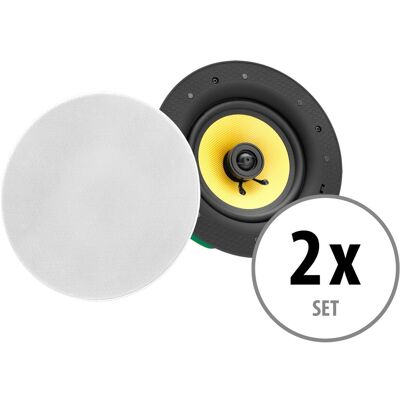 Pronomic 2x Haut Parleur Enceinte Mur Plafond Encastrable Hifi 2 Voies 6,5'' Woofer 240w - Publicité Pronomic 2x Haut Parleur Enceinte Mur Plafond Encastrable Hifi 2 Voies 6,5'' Woofer 240w - Publicité