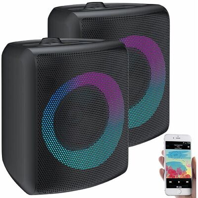 2 Enceintes Portatives 140 W Avec Fonction Bluetooth 5.3 Pma-1100.K - Auvisio - Publicité 2 Enceintes Portatives 140 W Avec Fonction Bluetooth 5.3 Pma-1100.K - Auvisio - Publicité