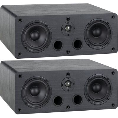 Mcgrey Paire Enceintes Bibliotheque Audio Hifi De Centre Home Cinema Haut Parleur 2x4'' - Publicité Mcgrey Paire Enceintes Bibliotheque Audio Hifi De Centre Home Cinema Haut Parleur 2x4'' - Publicité